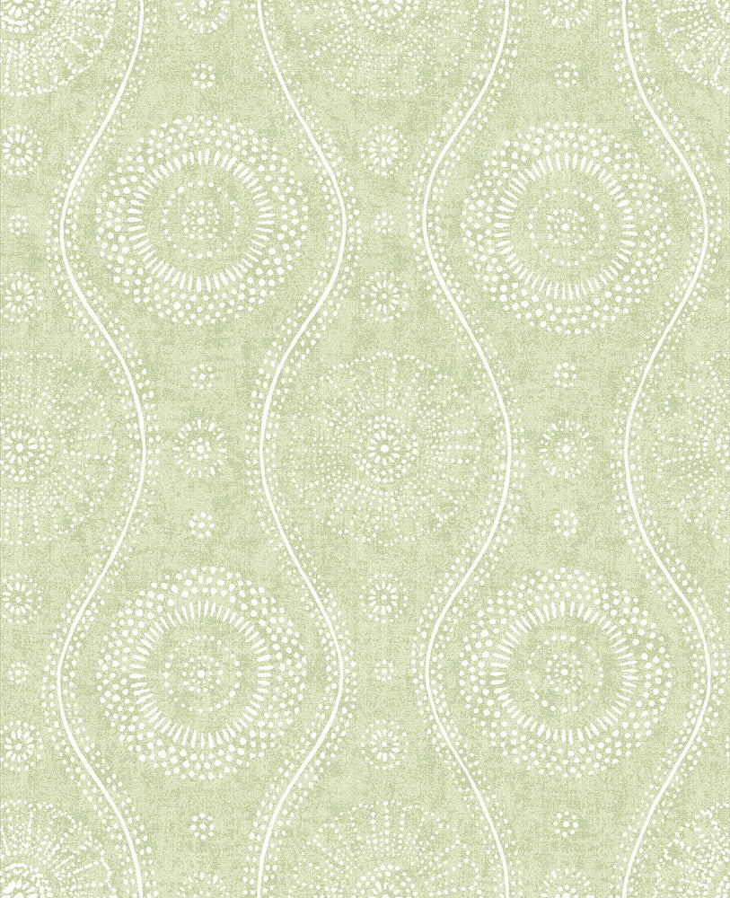 Meadow Painterly Wallpaper by A-Street Prints Signature by Sarah Richardson Covers about 56.4 square feet 20.5-in by 33-ft long roll Unpasted 12.6 - Fabric Carolina -
