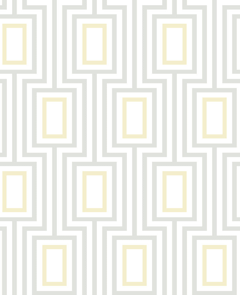 Citrine Metro Mod Wallpaper by A-Street Prints Signature by Sarah Richardson Covers about 56.4 square feet 20.5-in by 33-ft long roll Unpasted 12.6 - Fabric Carolina -