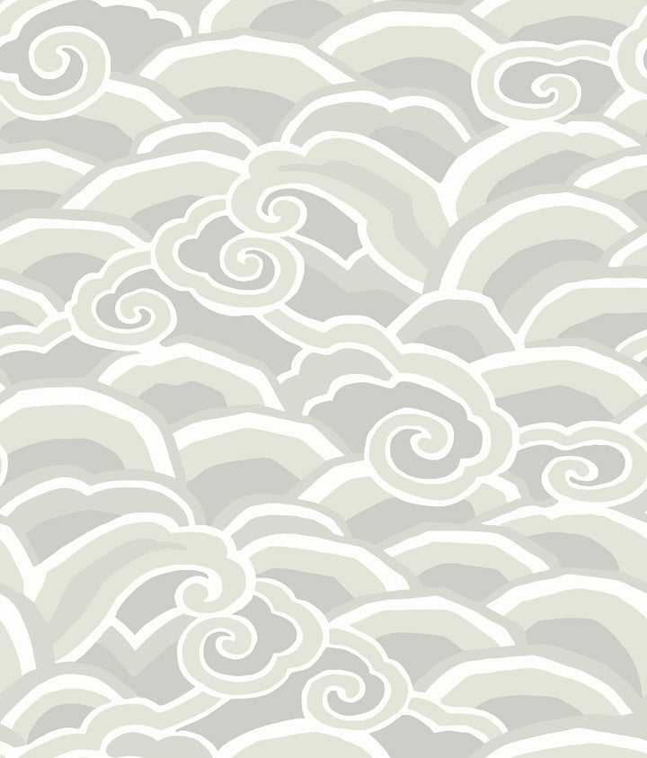 Platinum Platinum Decowave Wallpaper by A-Street Prints Signature by Sarah Richardson Covers about 56.4 square feet 20.5-in by 33-ft long roll Unpasted 25.2 - Fabric Carolina -