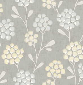 Citrine Scandi Flora Wallpaper by A-Street Prints