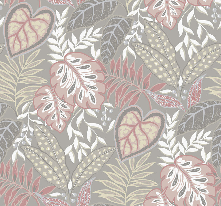 Petal Jasmine Wallpaper by A-Street Prints Signature by Sarah Richardson Covers about 60.8 square feet 27-in by 27-ft long roll Unpasted 25.2 - Fabric Carolina -