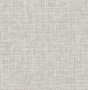 Poise Grey Linen Wallpaper by A-Street Prints