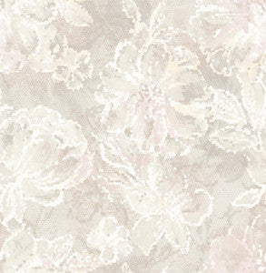 Allure Blush Floral Wallpaper by A-Street Prints