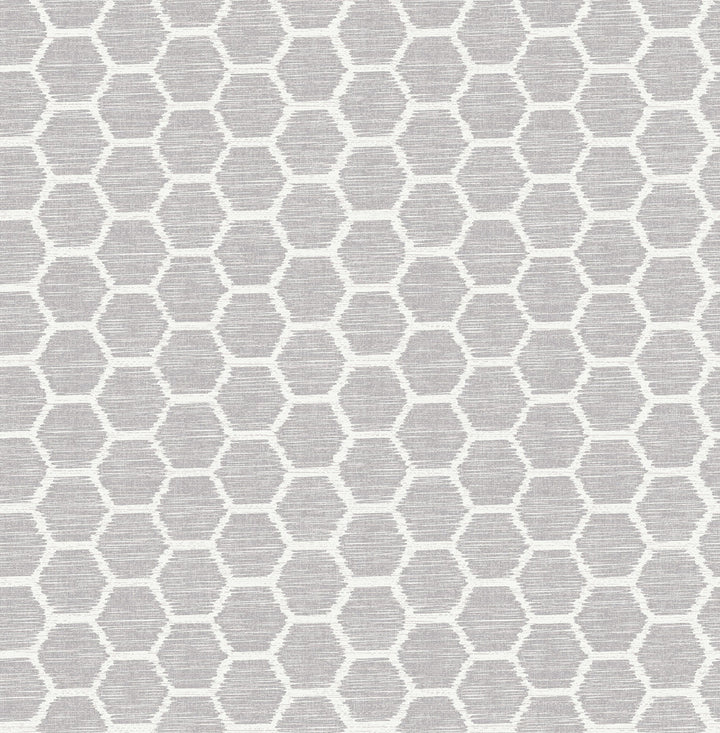 Aura Lavender Honeycomb Wallpaper by A-Street Prints Celadon Covers about 56.4 square feet 20.5-in by 33-ft long roll Unpasted 10.4 - Fabric Carolina -