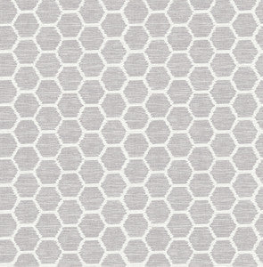 Aura Lavender Honeycomb Wallpaper by A-Street Prints