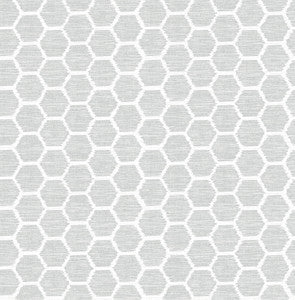 Aura Grey Honeycomb Wallpaper by A-Street Prints