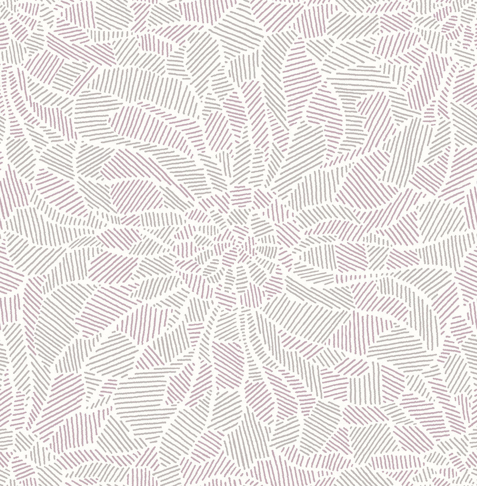 Daydream Purple Abstract Floral Wallpaper by A-Street Prints Celadon Covers about 56.4 square feet 20.5-in by 33-ft long roll Unpasted 20.9 - Fabric Carolina -