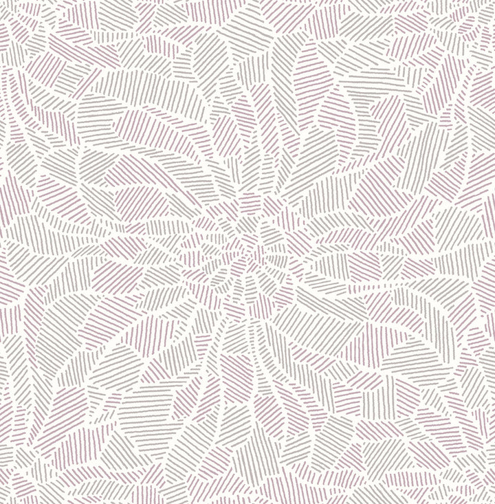 Daydream Purple Abstract Floral Wallpaper by A-Street Prints Celadon Covers about 56.4 square feet 20.5-in by 33-ft long roll Unpasted 20.9 - Fabric Carolina -