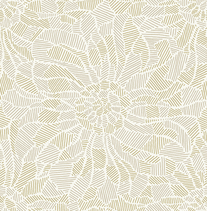 Daydream Honey Abstract Floral Wallpaper by A-Street Prints Celadon Covers about 56.4 square feet 20.5-in by 33-ft long roll Unpasted 20.9 - Fabric Carolina -