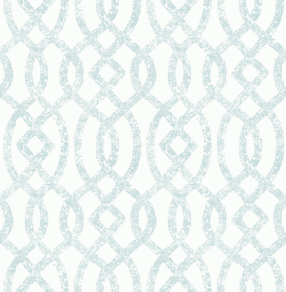 Ethereal Sky Blue Trellis Wallpaper by A-Street Prints Celadon Covers about 56.4 square feet 20.5-in by 33-ft long roll Unpasted 20.9 - Fabric Carolina -