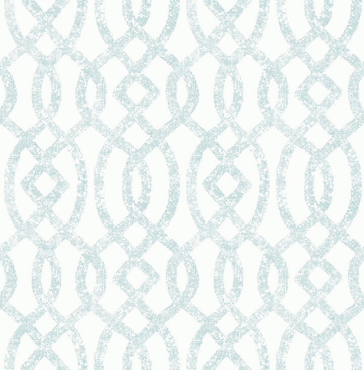 Ethereal Sky Blue Trellis Wallpaper by A-Street Prints Celadon Covers about 56.4 square feet 20.5-in by 33-ft long roll Unpasted 20.9 - Fabric Carolina -
