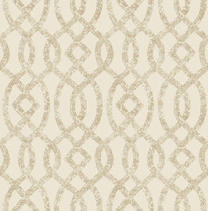 Ethereal Bronze Trellis Wallpaper by A-Street Prints