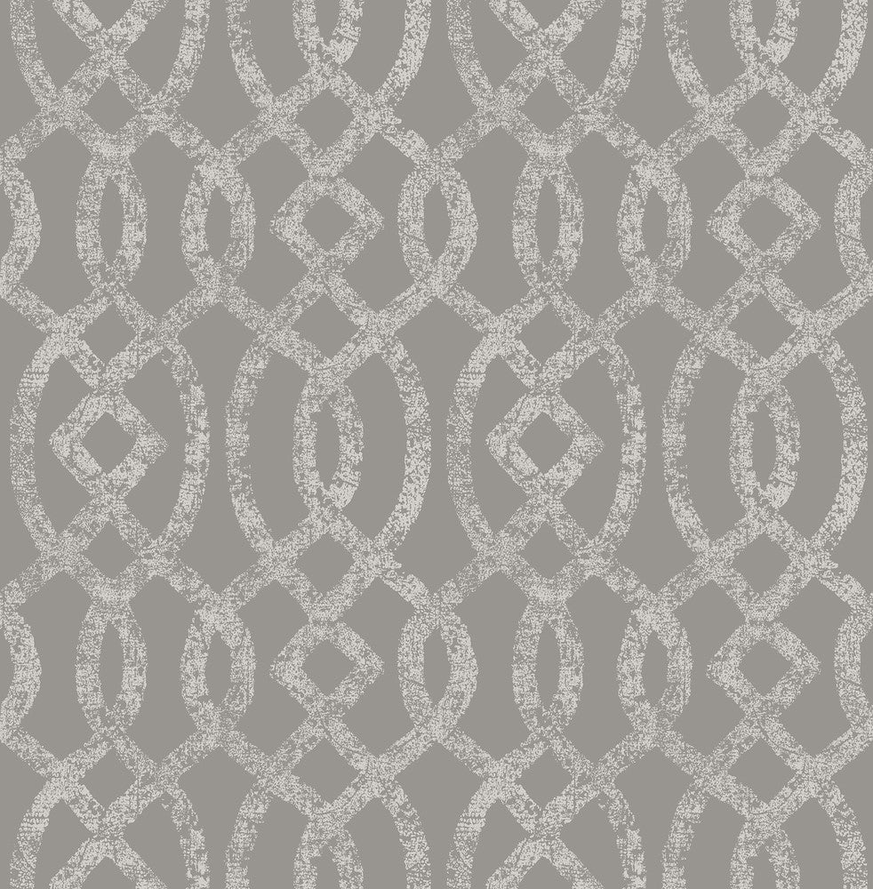 Ethereal Grey Trellis Wallpaper by A-Street Prints Celadon Covers about 56.4 square feet 20.5-in by 33-ft long roll Unpasted 20.9 - Fabric Carolina -