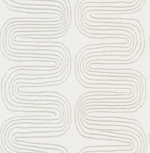 Zephyr Grey Abstract Stripe Wallpaper by A-Street Prints