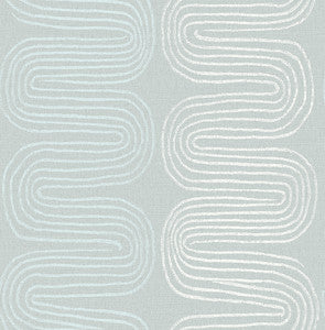 Zephyr Light Blue Abstract Stripe Wallpaper by A-Street Prints