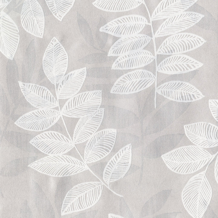 Chimera Silver Flocked Leaf Wallpaper by A-Street Prints Celadon Covers about 56.4 square feet 20.5-in by 33-ft long roll Unpasted 25.6 - Fabric Carolina -
