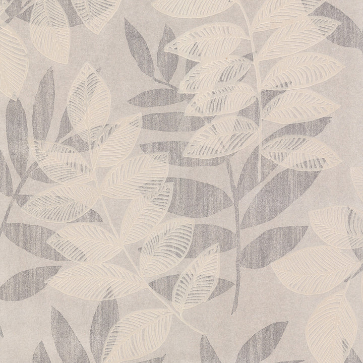 Chimera Platinum Flocked Leaf Wallpaper by A-Street Prints Celadon Covers about 56.4 square feet 20.5-in by 33-ft long roll Unpasted 25.6 - Fabric Carolina -