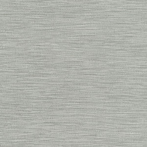 San Paulo Grey Horizontal Weave Wallpaper by Warner