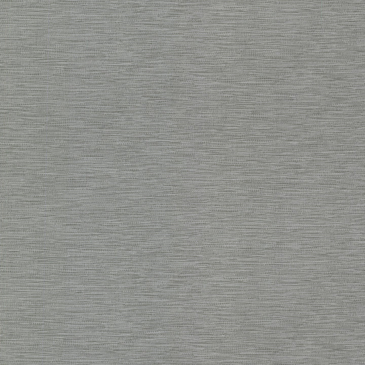 San Paulo Dark Grey Horizontal Weave Wallpaper by Warner Warner Grasscloth Resource Covers about 60.8 square feet 27-in by 27-ft long roll Unpasted 0 - Fabric Carolina -