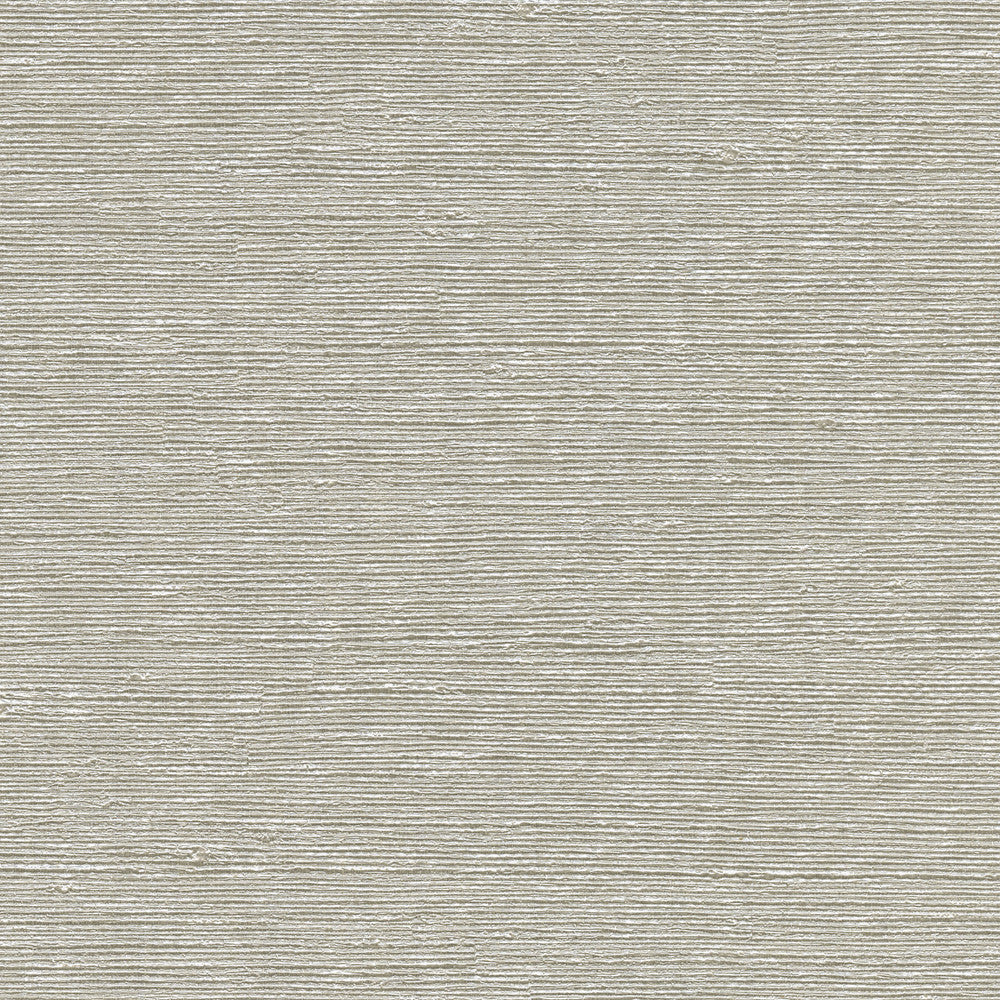 Aspero Light Grey Faux Silk Wallpaper by Warner Warner Grasscloth Resource Covers about 60.8 square feet 27-in by 27-ft long roll Unpasted 0 - Fabric Carolina -