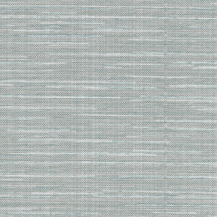 Bay Blue Linen Texture Wallpaper by Warner Warner Grasscloth Resource Covers about 60.8 square feet 27-in by 27-ft long roll Unpasted 0 - Fabric Carolina -