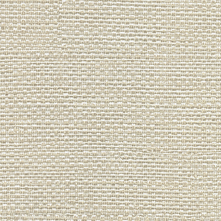 Bohemian Pearl Woven Texture Wallpaper by Warner Warner Grasscloth Resource Covers about 60.8 square feet 27-in by 27-ft long roll Unpasted 0 - Fabric Carolina -