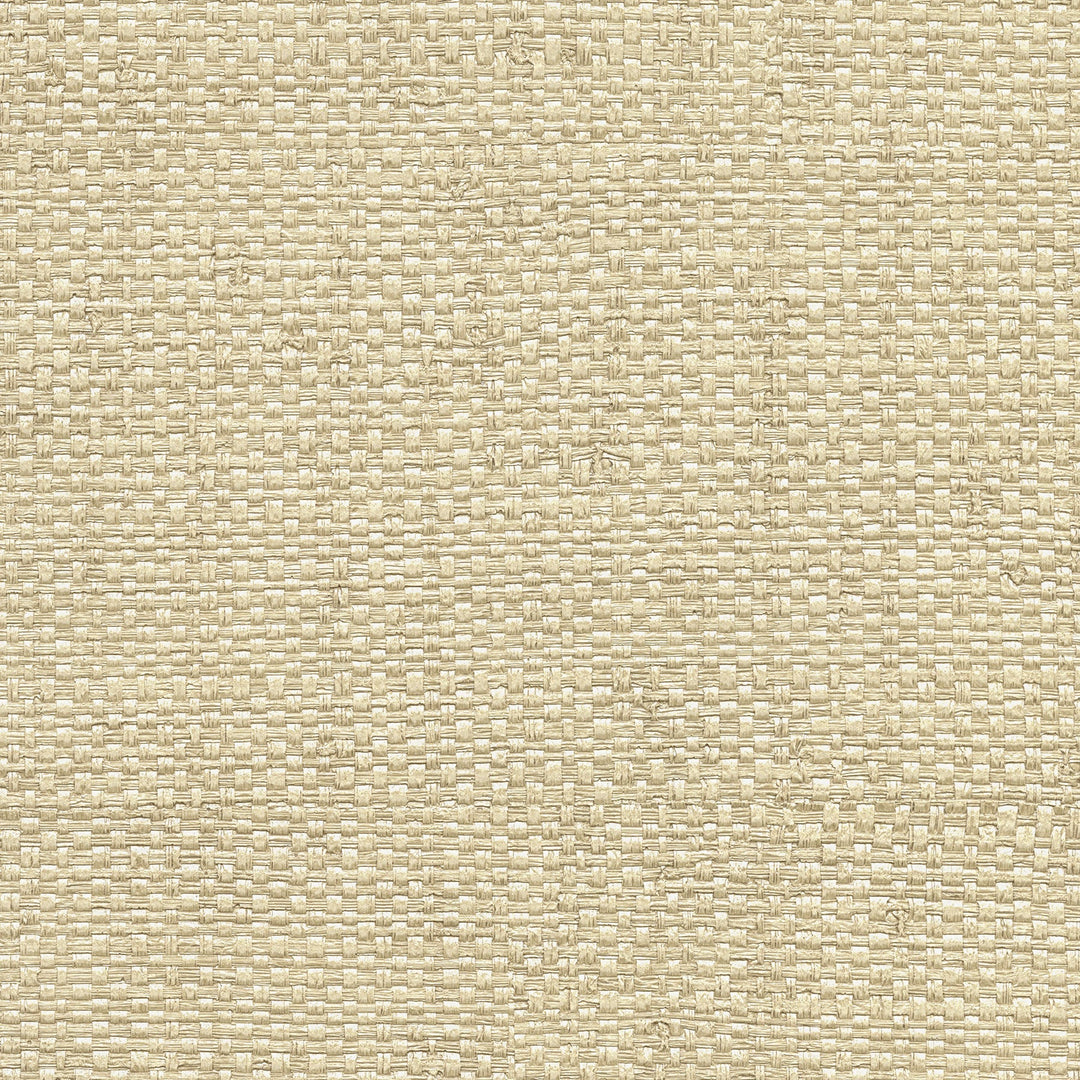 Caviar Cream Basketweave Wallpaper by Warner Designer