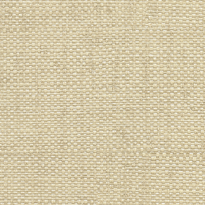 Caviar Cream Basketweave Wallpaper by Warner Warner Grasscloth Resource Covers about 60.8 square feet 27-in by 27-ft long roll Unpasted 0 - Fabric Carolina -