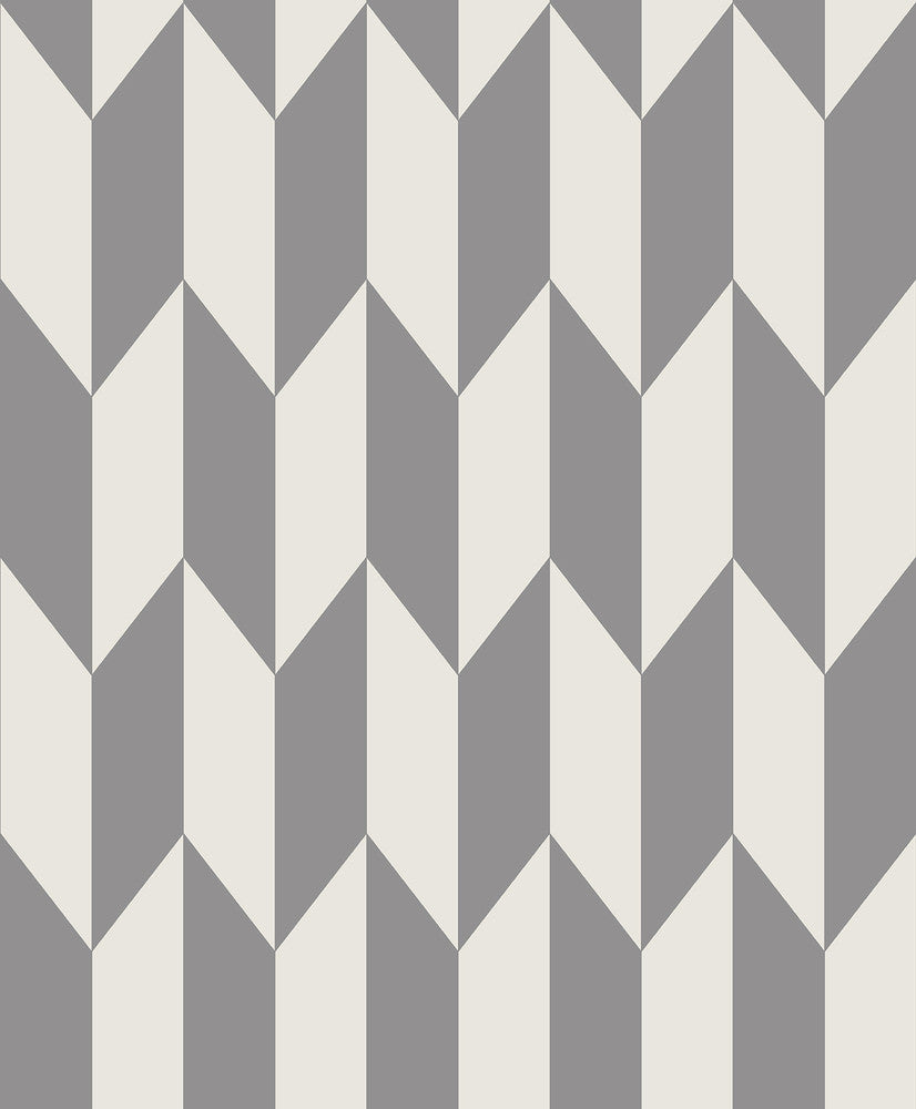 Roland Grey Arrow Wallpaper by Advantage Geo Covers about 56.4 square feet 20.5-in by 33-ft long roll Unpasted 25 - Fabric Carolina -