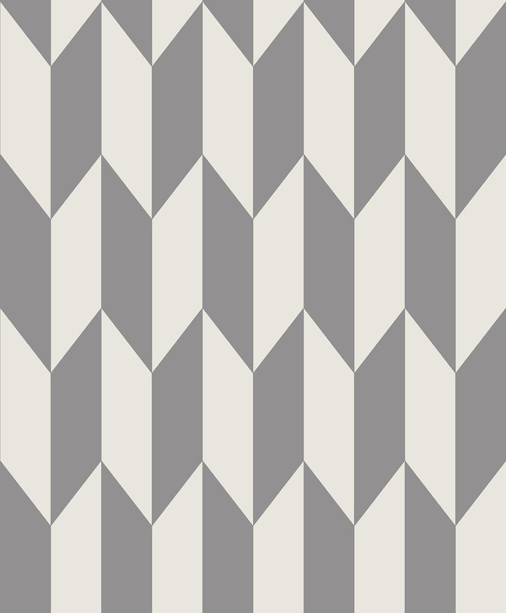 Roland Grey Arrow Wallpaper by Advantage Geo Covers about 56.4 square feet 20.5-in by 33-ft long roll Unpasted 25 - Fabric Carolina -