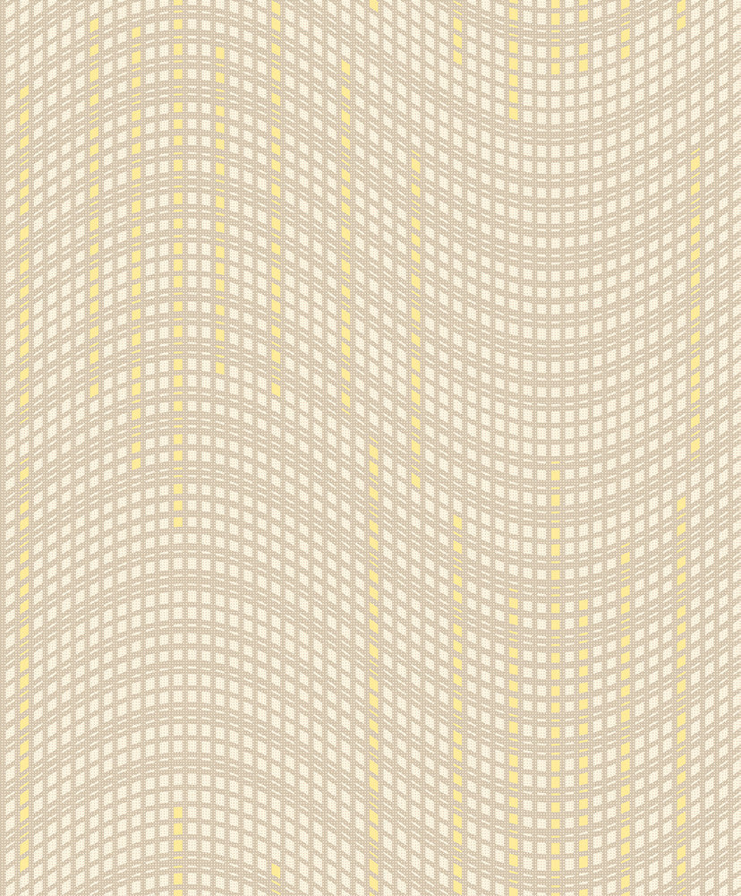 Prudence Wheat Wave Wallpaper by Advantage Geo Covers about 57.8 square feet 21-in by 33-ft long roll Unpasted 25 - Fabric Carolina -