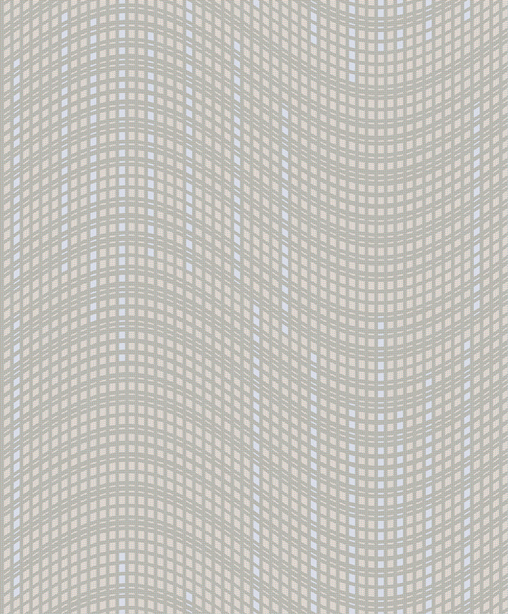 Prudence Taupe Wave Wallpaper by Advantage Geo Covers about 57.8 square feet 21-in by 33-ft long roll Unpasted 25 - Fabric Carolina -