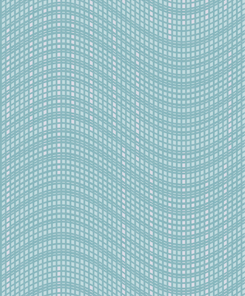 Prudence Aqua Wave Wallpaper by Advantage Geo Covers about 57.8 square feet 21-in by 33-ft long roll Unpasted 25 - Fabric Carolina -