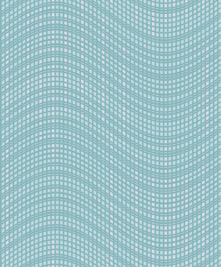 Prudence Aqua Wave Wallpaper by Advantage Geo Covers about 57.8 square feet 21-in by 33-ft long roll Unpasted 25 - Fabric Carolina -