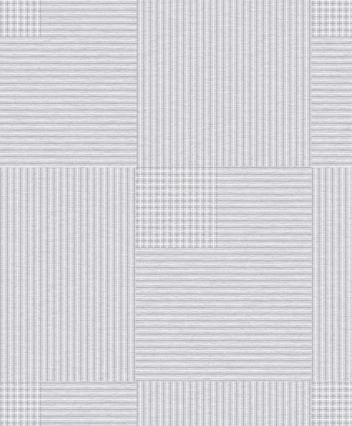 Ronald Off White Squares Wallpaper by Advantage Geo Covers about 57.8 square feet 21-in by 33-ft long roll Unpasted 25 - Fabric Carolina -