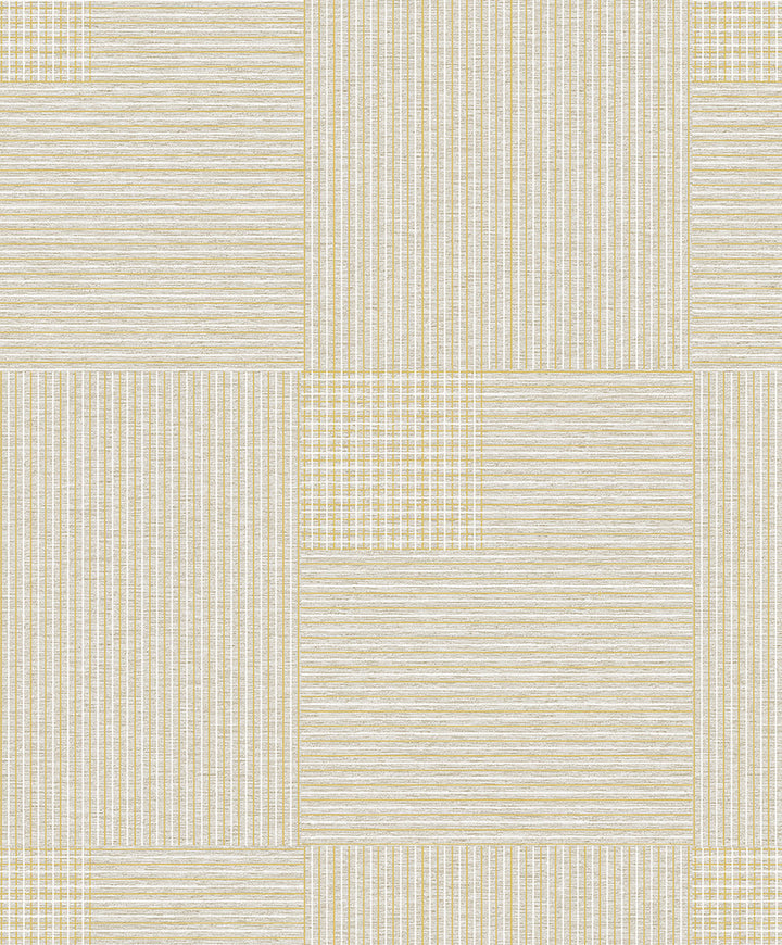 Ronald Beige Squares Wallpaper by Advantage Geo Covers about 57.8 square feet 21-in by 33-ft long roll Unpasted 25 - Fabric Carolina -