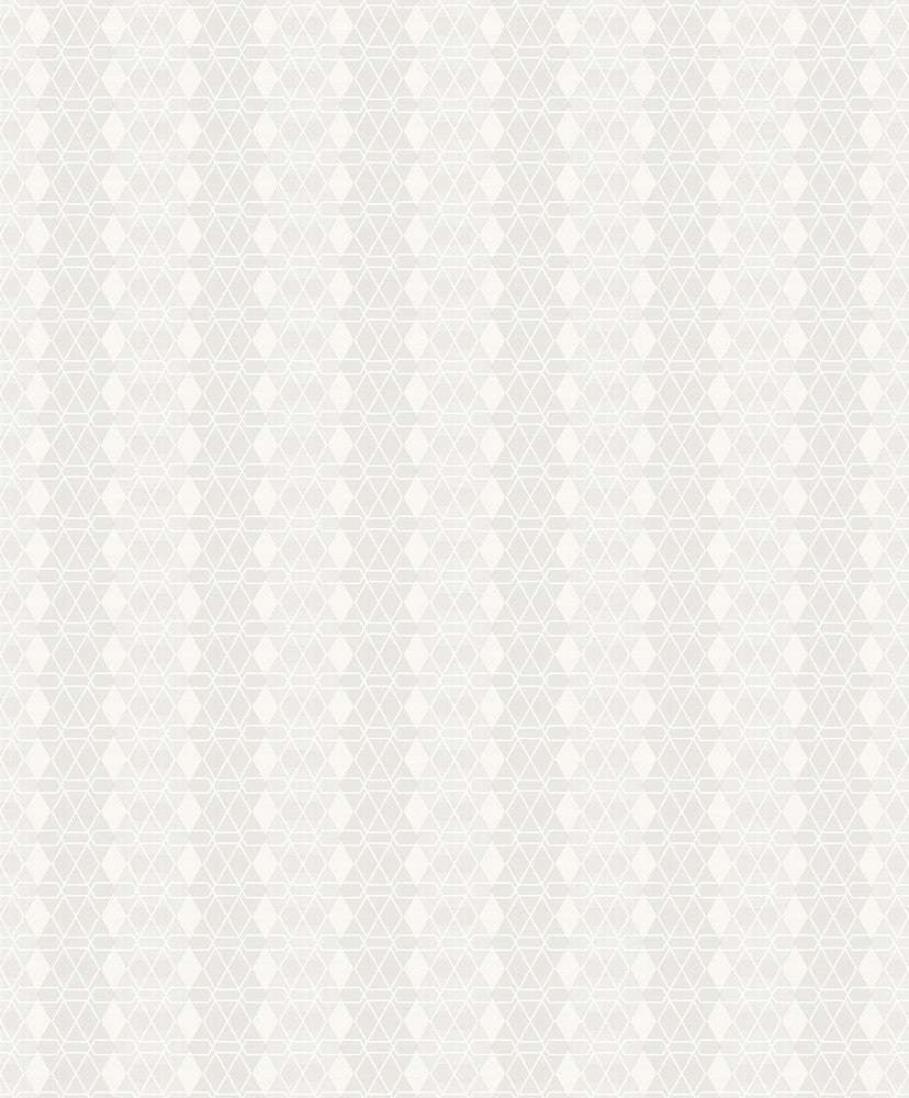 Taylor Ivory Diamond Wallpaper by Advantage Geo Covers about 57.8 square feet 21-in by 33-ft long roll Unpasted 1.2 - Fabric Carolina -