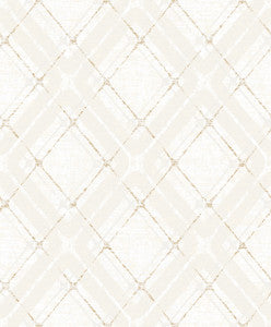Hadley Beige Argyle Wallpaper by Advantage