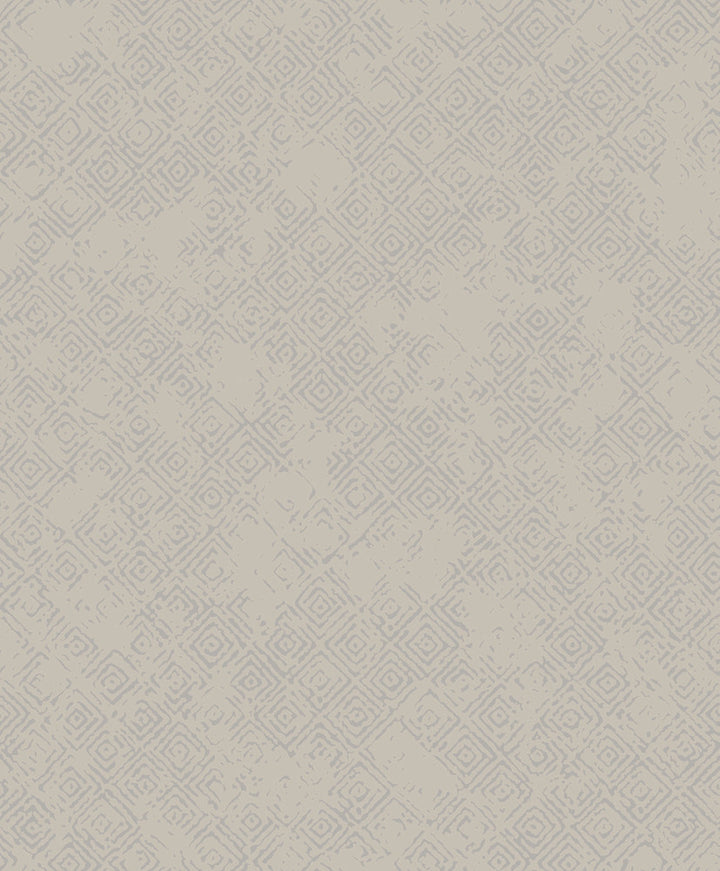 Thompson Beige Key Wallpaper by Advantage Geo Covers about 57.8 square feet 21-in by 33-ft long roll Unpasted 12.5 - Fabric Carolina -
