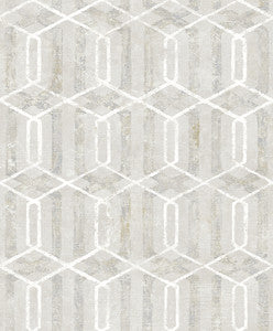Stormi Cream Geometric Wallpaper by Advantage