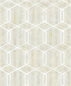 Stormi Beige Geometric Wallpaper by Advantage