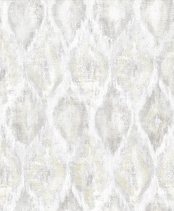 Gilboa Eggshell Ikat Wallpaper by Advantage
