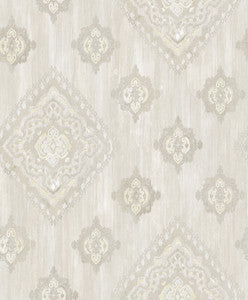 Leana Yellow Medallion Wallpaper by Advantage
