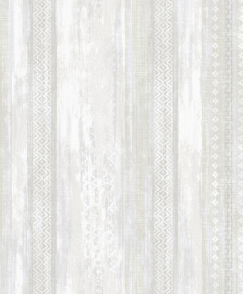 Blair Dove Ikat Stripe Wallpaper by Advantage Traditional Covers about 57.8 square feet 21-in by 33-ft long roll Unpasted 25 - Fabric Carolina -