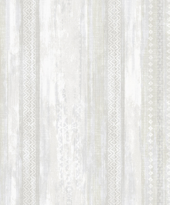 Blair Dove Ikat Stripe Wallpaper by Advantage Traditional Covers about 57.8 square feet 21-in by 33-ft long roll Unpasted 25 - Fabric Carolina -