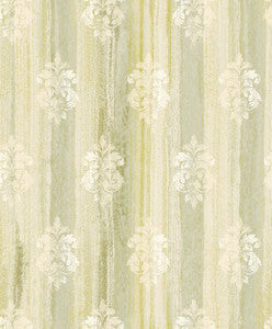 Alison Green Damask Motif Wallpaper by Advantage