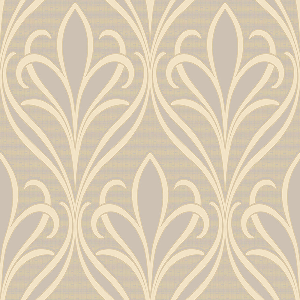 Vivian Grey Nouveau Damask Wallpaper by Advantage Traditional Covers about 57.8 square feet 21-in by 33-ft long roll Unpasted 21 - Fabric Carolina -