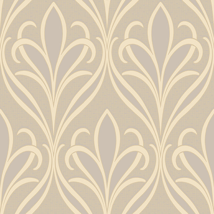 Vivian Grey Nouveau Damask Wallpaper by Advantage Traditional Covers about 57.8 square feet 21-in by 33-ft long roll Unpasted 21 - Fabric Carolina -