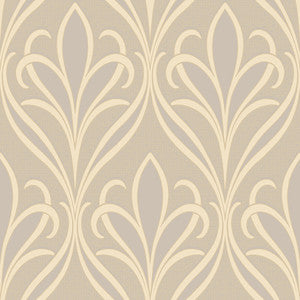 Vivian Grey Nouveau Damask Wallpaper by Advantage