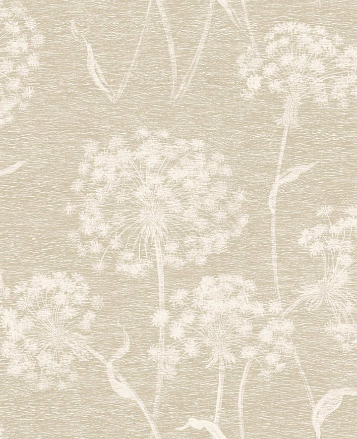 Carolyn Bone Dandelion Wallpaper by Advantage Nature Covers about 56.4 square feet 20.5-in by 33-ft long roll Unpasted 12.6 - Fabric Carolina -